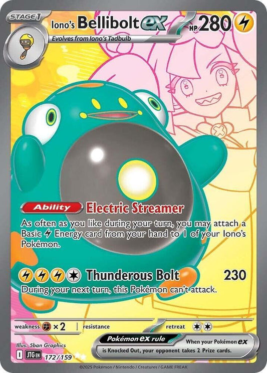 Pokemon Iono's Bellibolt ex 172/159 Journey Together
