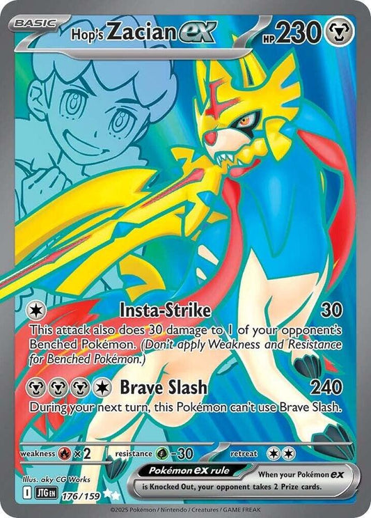 Pokemon Hop's Zacian ex 176/159 Journey Together