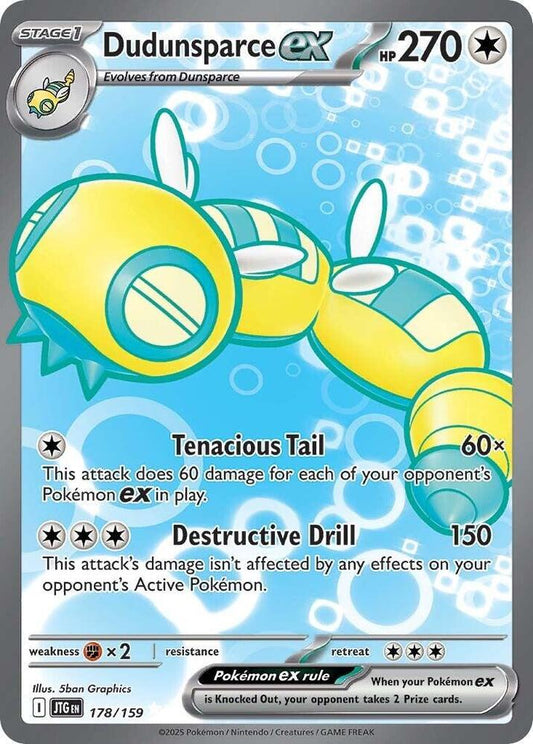 Pokemon Dudunsparce ex 178/159 Journey Together