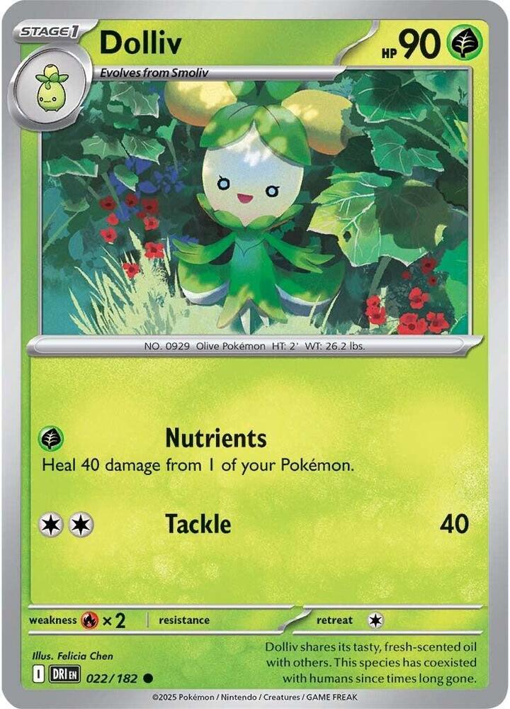 Pokemon Dolliv 22/182 Destined Rivals