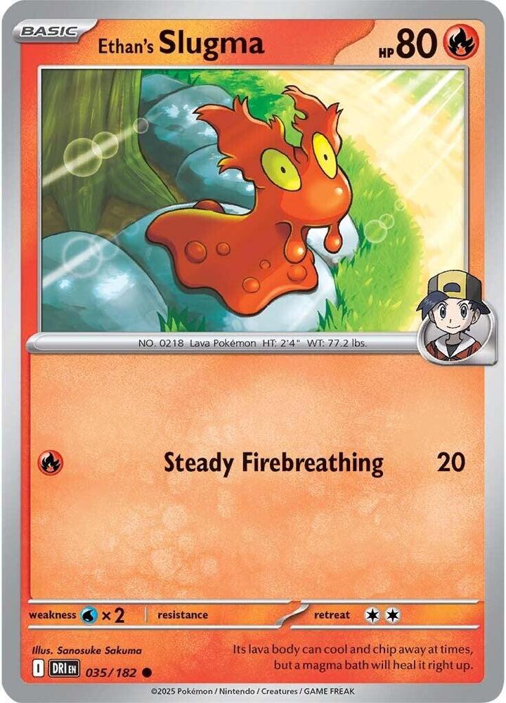 Pokemon Ethan's Slugma 35/182 Destined Rivals