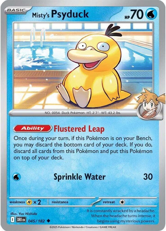 Pokemon Misty's Psyduck 45/182 Destined Rivals