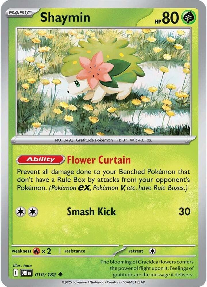Pokemon Shaymin 10/182 Destined Rivals