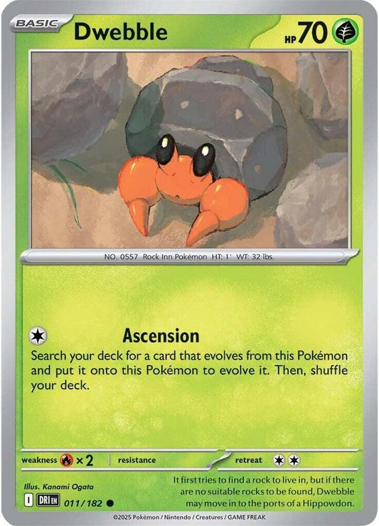 Pokemon Dwebble 11/182 Destined Rivals