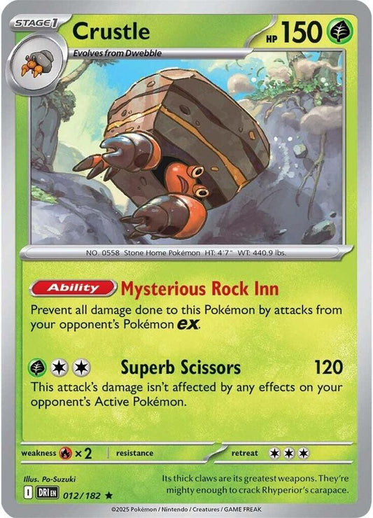 Pokemon Crustle 12/182 Destined Rivals