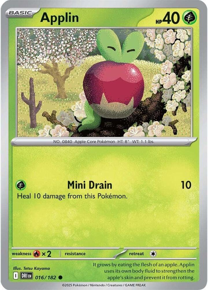 Pokemon Applin 16/182 Destined Rivals
