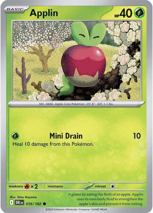 Pokemon Applin 16/182 Destined Rivals