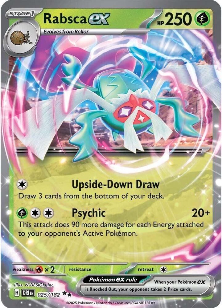 Pokemon Rabsca ex 25/182 Destined Rivals