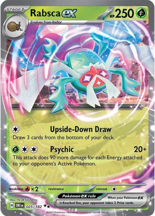 Pokemon Rabsca ex 25/182 Destined Rivals
