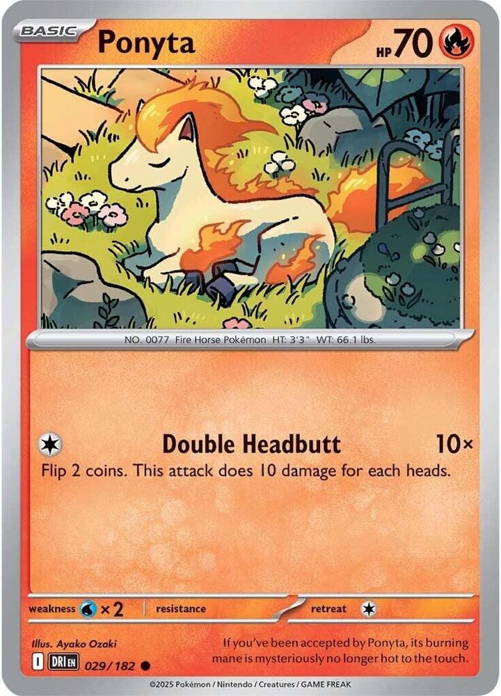 Pokemon Ponyta 29/182 Destined Rivals