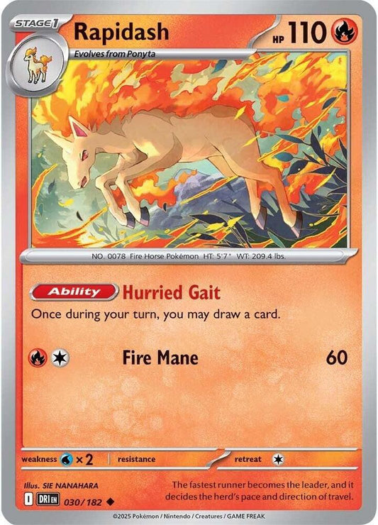 Pokemon Rapidash 30/182 Destined Rivals