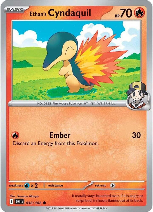 Pokemon Ethan's Cyndaquil 32/182 Destined Rivals