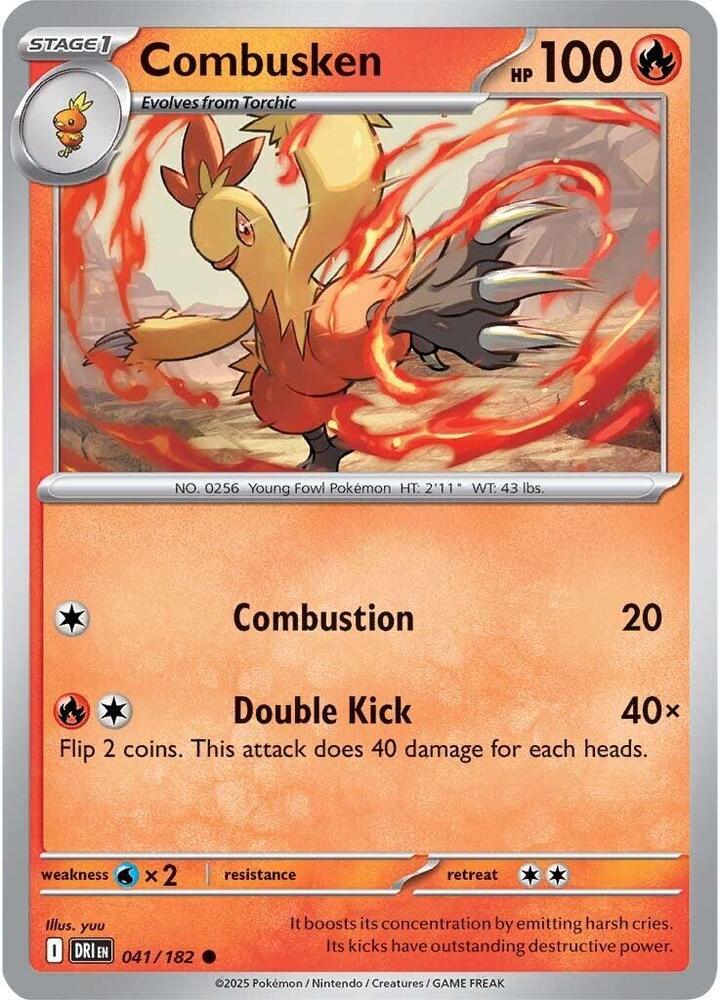 Pokemon Combusken 41/182 Destined Rivals