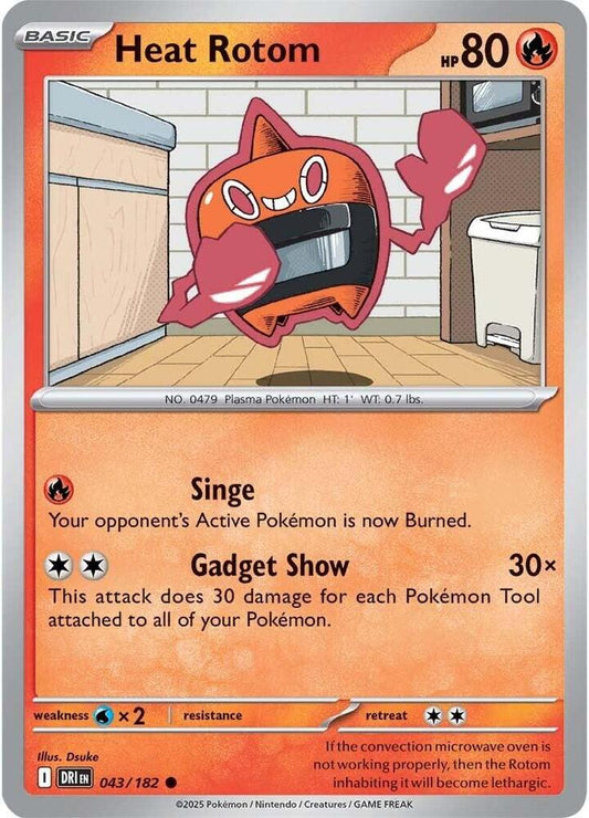 Pokemon Heat Rotom 43/182 Destined Rivals