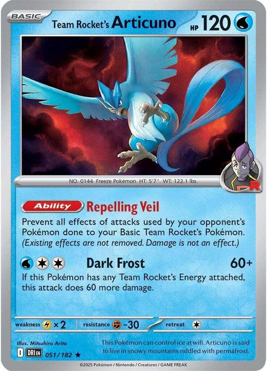 Pokemon Team Rocket's Articuno 51/182 Destined Rivals