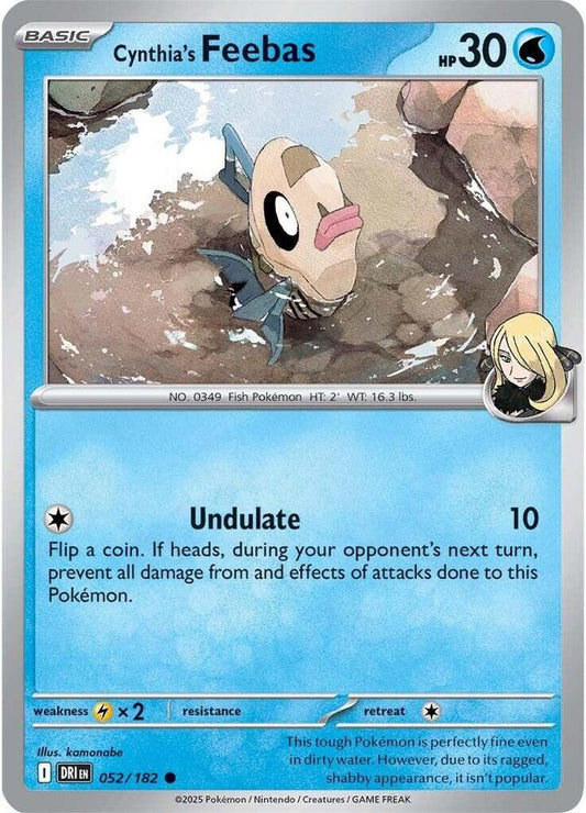 Pokemon Cynthia's Feebas 52/182 Destined Rivals