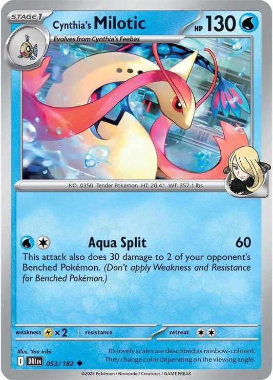 Pokemon Cynthia's Milotic 53/182 Destined Rivals