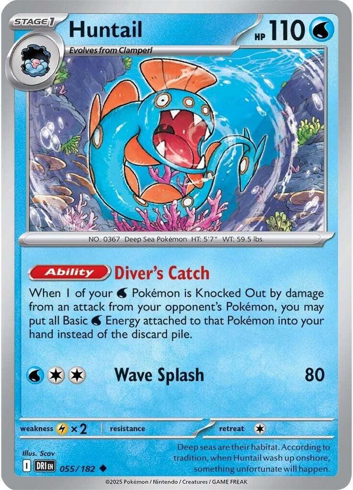 Pokemon Huntail 55/182 Destined Rivals