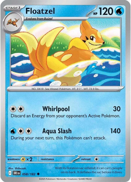 Pokemon Floatzel 58/182 Destined Rivals