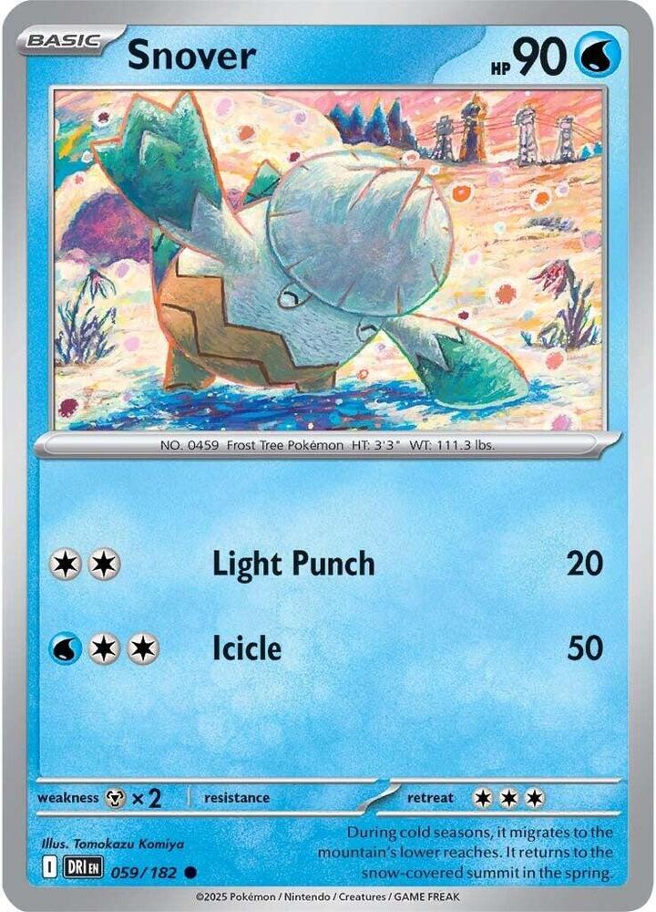 Pokemon Snover 59/182 Destined Rivals