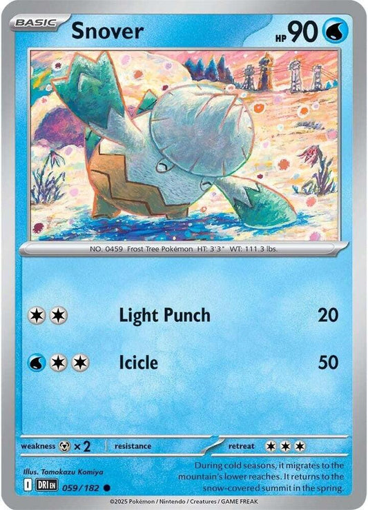 Pokemon Snover 59/182 Destined Rivals