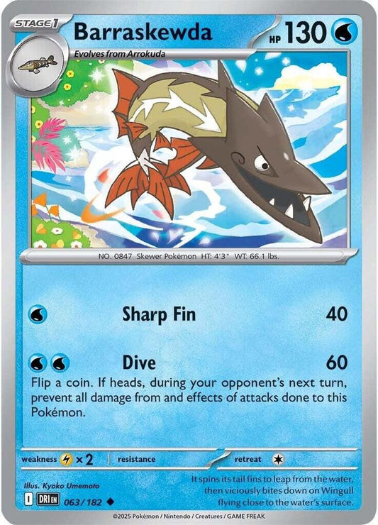 Pokemon Barraskewda 63/182 Destined Rivals