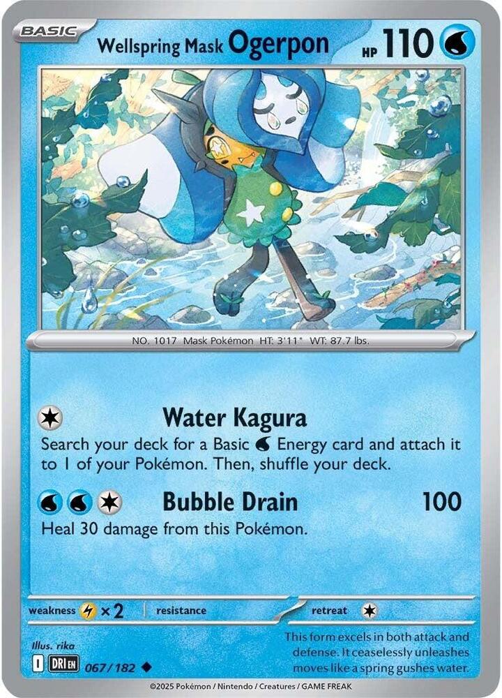 Pokemon Wellspring Mask Ogerpon 67/182 Destined Rivals