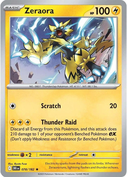 Pokemon Zeraora 78/182 Destined Rivals