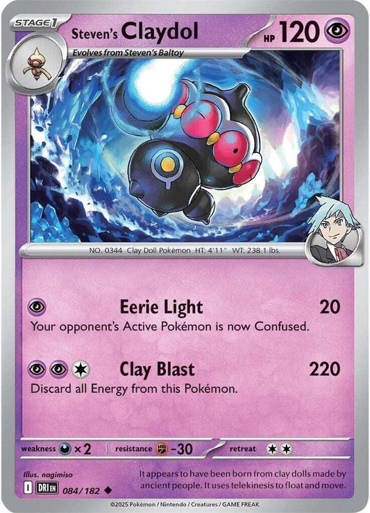 Pokemon Steven's Claydol 84/182 Destined Rivals