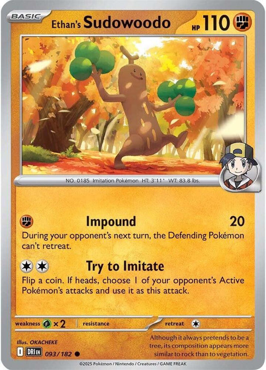 Pokemon Ethan's Sudowoodo 93/182 Destined Rivals