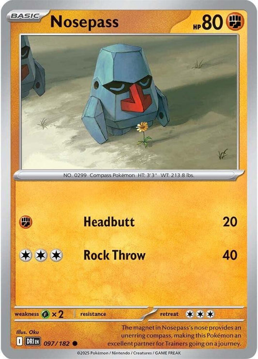 Pokemon Nosepass 97/182 Destined Rivals