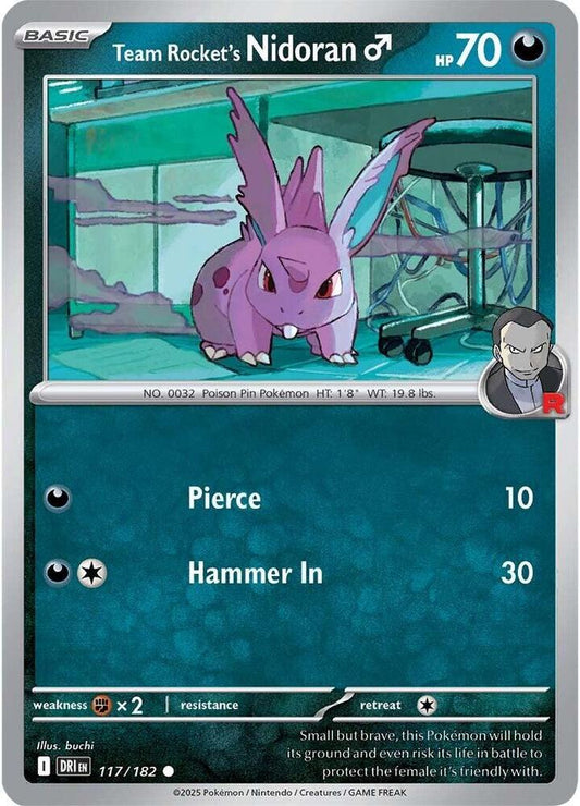 Pokemon Team Rocket's Nidoran M 117/182 Destined Rivals