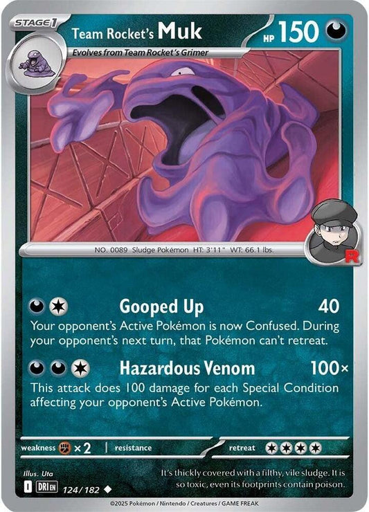 Pokemon Team Rocket's Muk 124/182 Destined Rivals