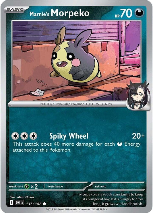Pokemon Marnie's Morpeko 137/182 Destined Rivals
