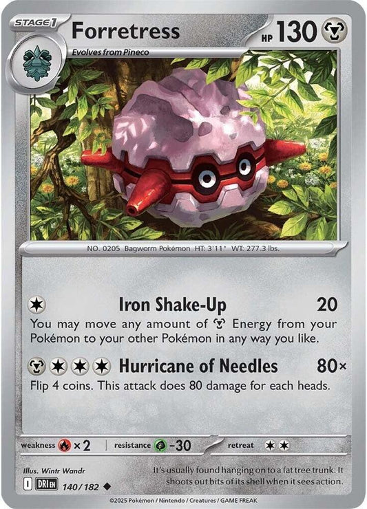 Pokemon Forretress 140/182 Destined Rivals