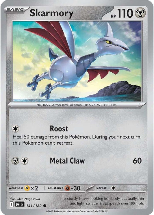 Pokemon Skarmory 141/182 Destined Rivals