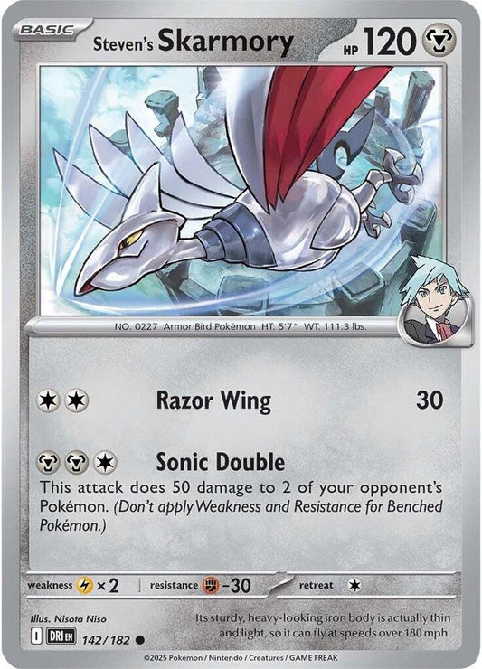 Pokemon Steven's Skarmory 142/182 Destined Rivals