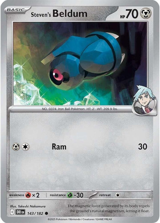 Pokemon Steven's Beldum 143/182 Destined Rivals