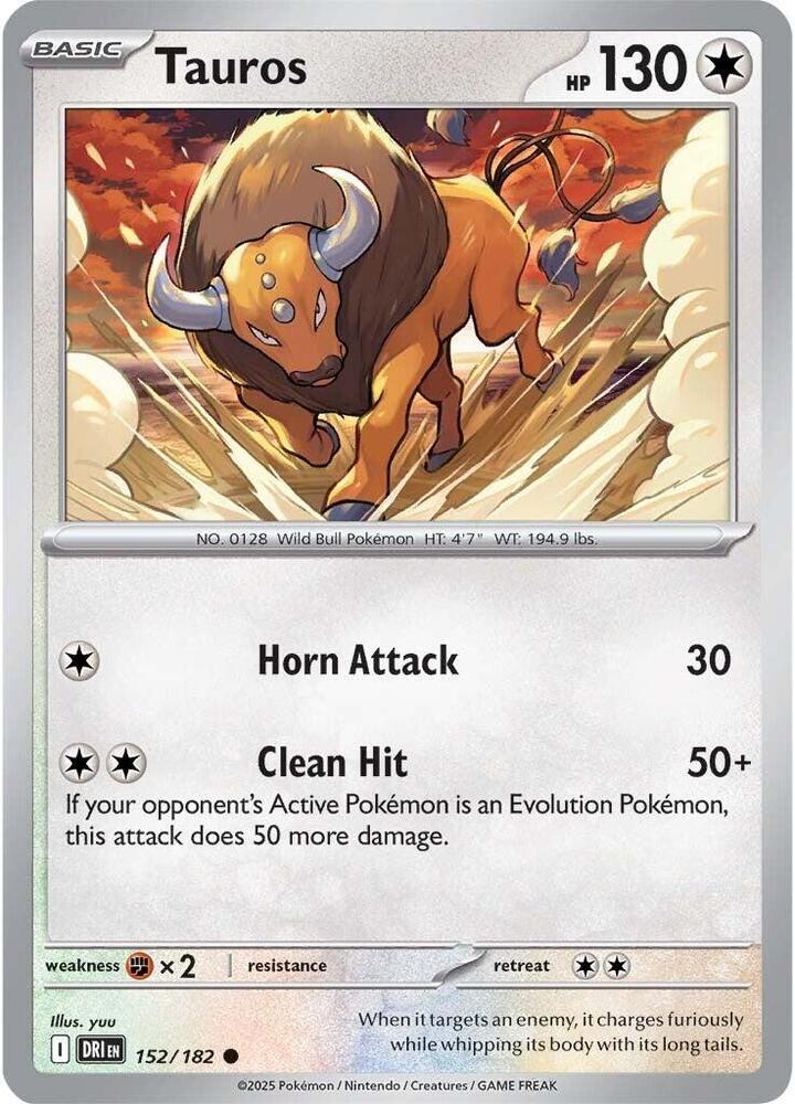 Pokemon Tauros 152/182 Destined Rivals