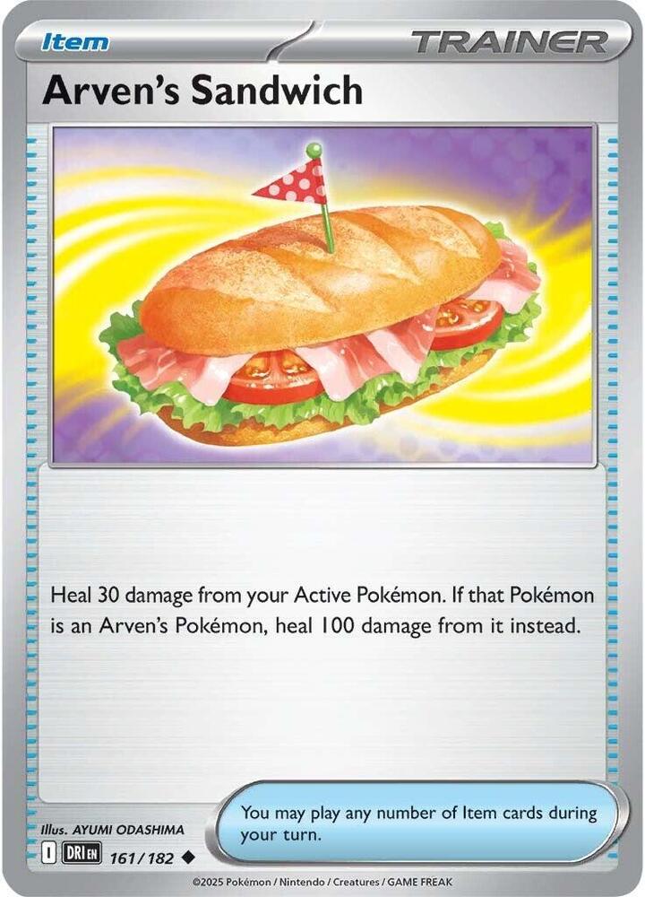Pokemon Arven's Sandwich 161/182 Destined Rivals