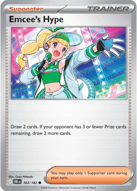 Pokemon Emcee's Hype 163/182 Destined Rivals
