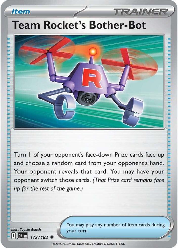 Pokemon Team Rocket's Bother-Bot 172/182 Destined Rivals
