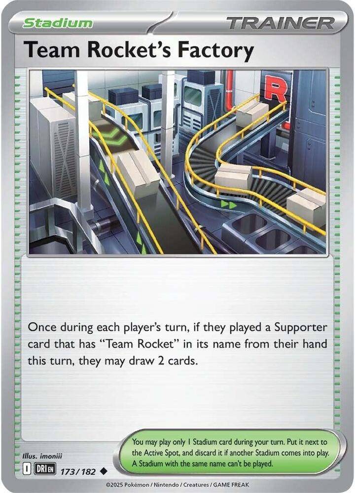 Pokemon Team Rocket's Factory 173/182 Destined Rivals
