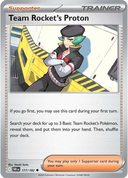 Pokemon Team Rocket's Proton 177/182 Destined Rivals