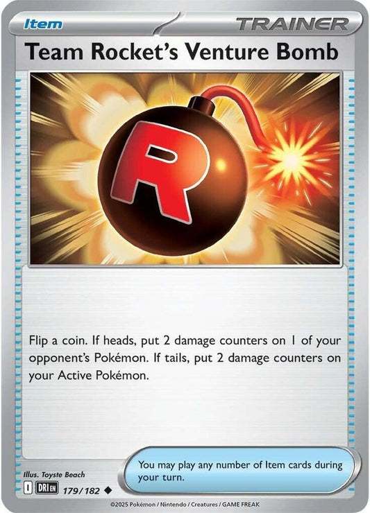 Pokemon Team Rocket's Venture Bomb 179/182 Destined Rivals
