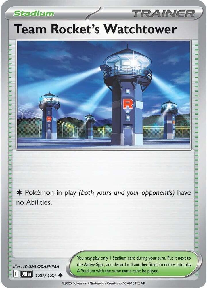 Pokemon Team Rocket's Watchtower 180/182 Destined Rivals