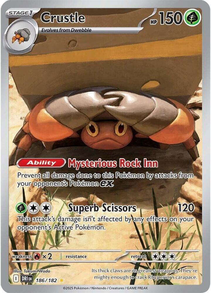 Pokemon Crustle 186/182 Destined Rivals