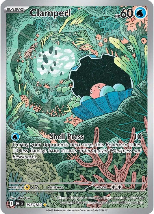 Pokemon Clamperl 195/182 Destined Rivals