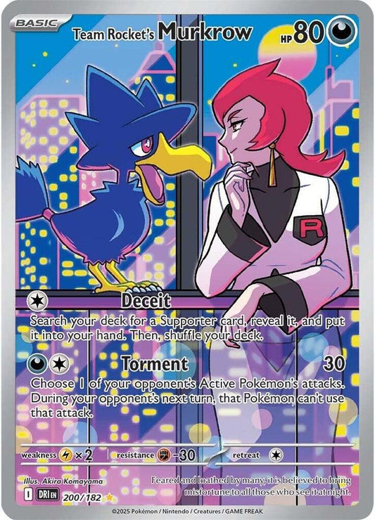 Pokemon Team Rocket's Murkrow 200/182 Destined Rivals