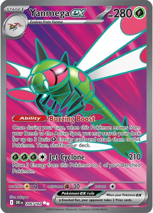 Pokemon Yanmega ex 206/182 Destined Rivals